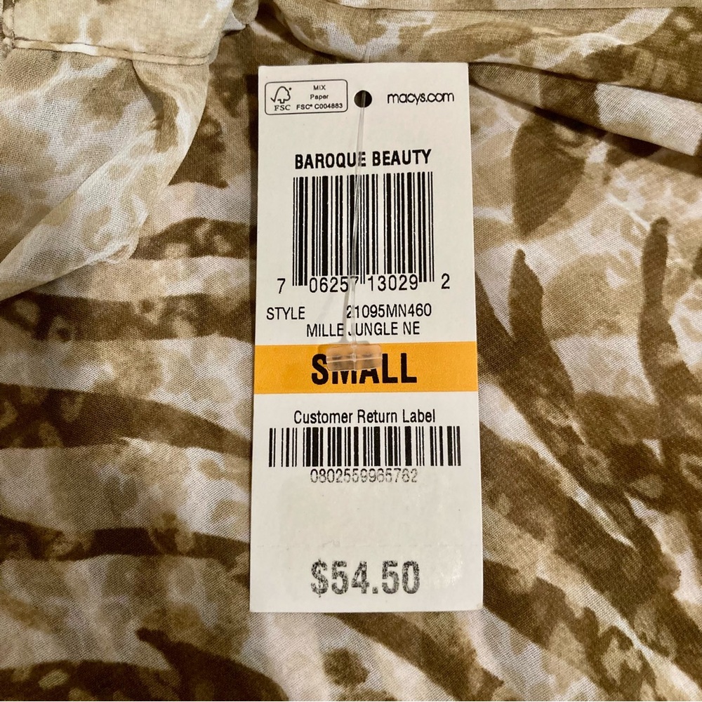 Women’s Sheer Animal Print Blouse Long Sleeve S JM Collection NWT - Picture 11 of 14